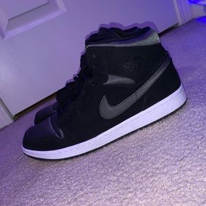 Grey and Black Jordan 1s